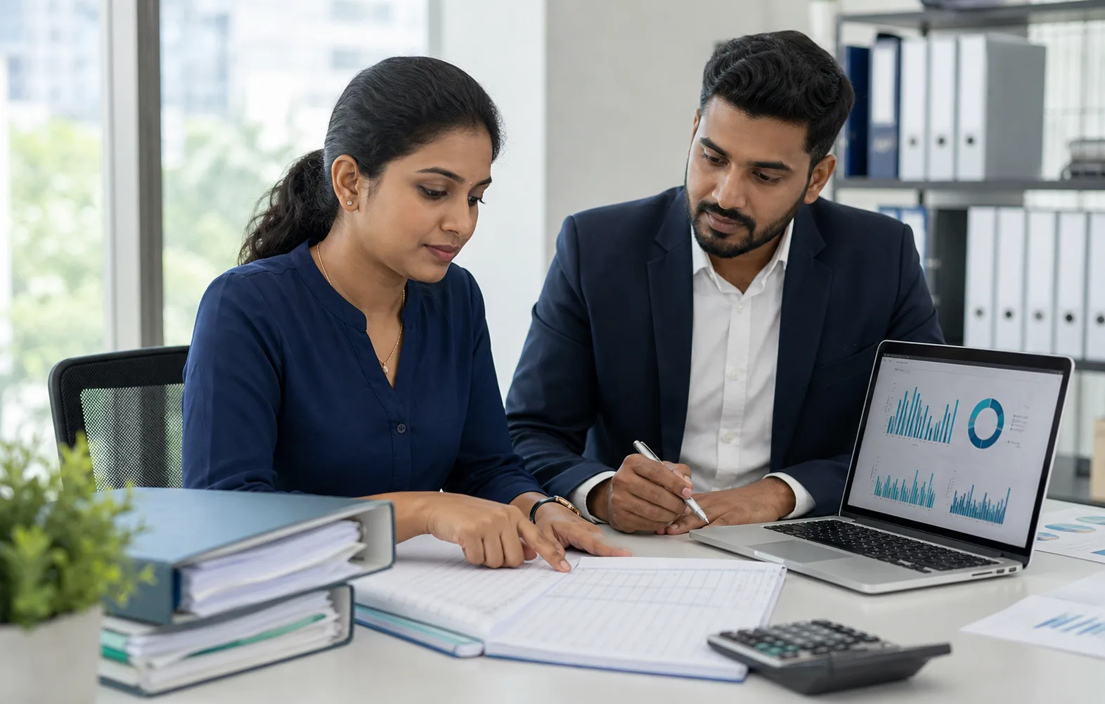 Indian payroll team preparing monthly EPFO and PF return records