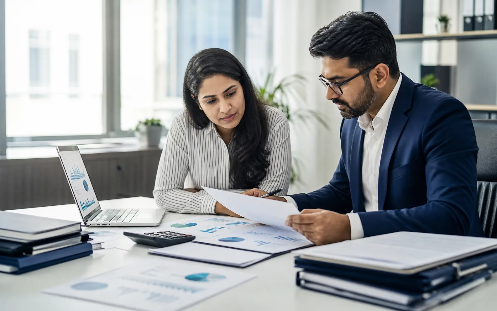 Indian finance team preparing a quarterly TDS statement